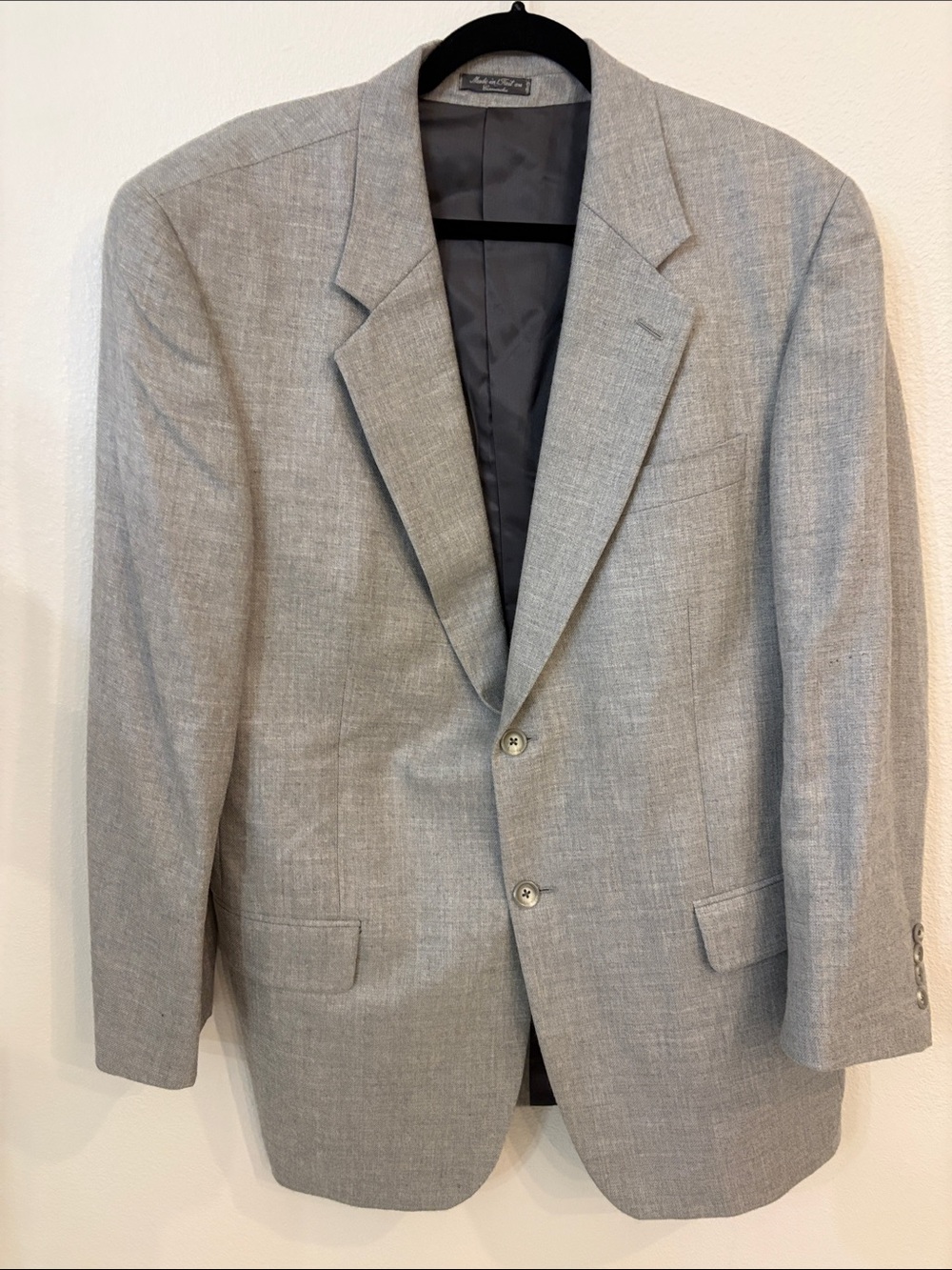 Arnold Brant Jacobson's 100% Cashmere Sport Coat Blazer Gray Mens xxx Canada